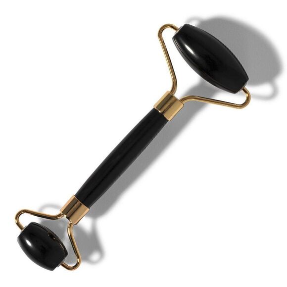 Black Obsidian Double-sided Facial Roller Massager by Vivitar NEW WITH BOX - Picture 5 of 5